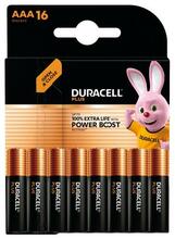 Patareid Duracell Plus AAA, MN2400, 1.5V, 16 tk