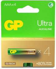 Patareid GP Batteries Ultra Alkaline AAA 24AU/LR03, 1.5V, 4 tk