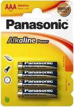 Patareid Panasonic Alkaline Power, AAA (LR03), 4 tk