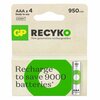 Laetavad patareid GP ReCyko R03 AAA, 950 mAh, 4 tk