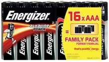 Patareid Energizer Power AAA, 16 tk pakis
