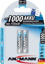 Laetav aku Ansmann 1x2 NiMH AAA, 950 mAh