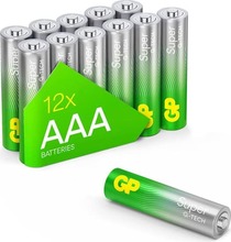 Patareid GP Batteries Super Alkaline AAA, 1.5V, 12 tk