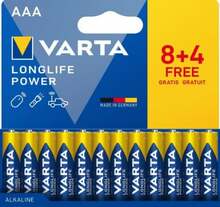 Patareid Varta 04903 121 772, AAA, 1.5V, 12 tk