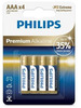 Patareid Philips Premium Alkaline AAA, 4 tk, LR03M4B/10