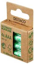 Patareid Deltaco Ultimate Alkaline AAA, 1.5V, 4 tk