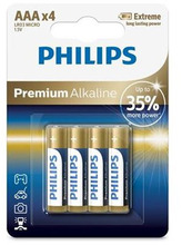 Patareid Philips Premium Alkaline AAA, 4 tk, LR03M4B/10
