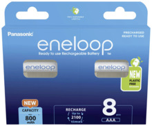 Laetavad patareid Panasonic ENELOOP BK-4MCDE/8BE AAA, 800 mAh, 8 tk
