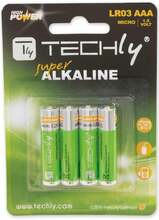 Patareid Techly LR03, AAA, 1.5V, 4 tk