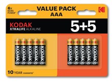 Patareid Kodak XTRALIFE Alkaline AAA, 10 tk