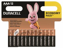 Patareid Duracell AAA, 1.5 V, 12 tk