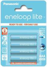 Laetav aku Panasonic Eneloop Lite AAA, 550 mAh, 4 tk