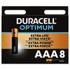 Patareid Duracell Optimum AAA, 8 tk