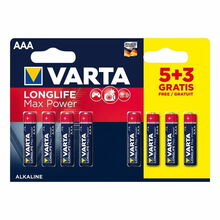 Patareid VARTA Longlife Max Power, AAA, leelispatarei, 8 tk