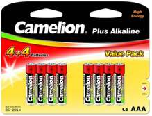 Patareid Camelion AAA/LR03 Plus Alkaline, 8 tk