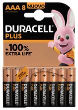 Patareid Duracell Plus MN2400 AAA, leelis, 8 tk