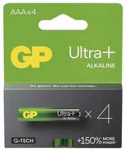 Alkaline patareid GP Ultra Plus AAA, 1.5V, 4 tk