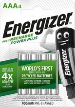 Laetavad patareid Energizer Power Plus AAA, 700 mAh, 4 tk