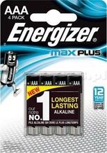 Patarei Energizer Max Plus AAA, leelispatarei, 1.5V, 4 tk