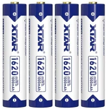 Laetavad patareid Xtar R03/AAA, 1.5V, 1000mAh, 4 tk