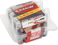 Patareid Ansmann Alkaline Micro AAA LR03, 1.5V, 20 tk