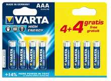 Patareid Varta CD4BKKD13-P AAA, 1.5V, 8 tk