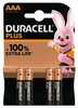 Patareid Duracell Plus Boost MN2400, AAA, 4 tk