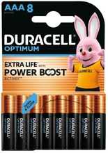 Patareid Duracell Optimum AAA, 8tk