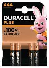 Patareid Duracell Plus Boost MN2400, AAA, 4 tk