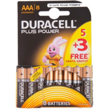Patareid Duracell AAA/LR03, Alkaline Plus Power MN2400, 8 tk