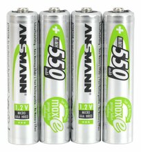 Laetav aku Ansmann maxE AAA, 550 mAh, 1.2V, 4 tk