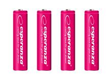 Laetav aku Esperanza EZA102R, Ni-MH, AAA, 1000 mAh, x4