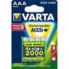 Laetav aku VARTA HR03, AAA, 550 mAh, 4 tk