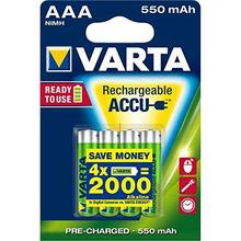Laetav aku VARTA HR03, AAA, 550 mAh, 4 tk