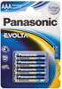 Patareid Panasonic Evolta LR03, AAA, 1.5V, 4 tk