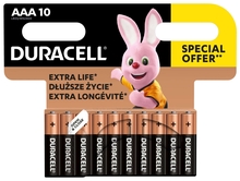 Patareid Duracell AAA, 10 tk