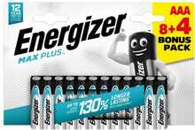 Patareid Energizer Max Plus LR03, AAA, 12 tk, 8+4 tasuta