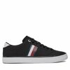 Vabaajajalatsid meestele Tommy Hilfiger Th Hi Vulc Low Stripes Mesh FM0FM04946, suurus 45, must
