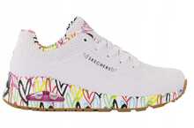 Vabaajajalatsid Skechers Uno Loving Love 155506/WHT, valge