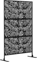 Privaatsusekraan Outsunny, 122 x 198 cm, must teras