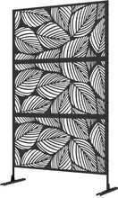 Aia privaatsusekraan Outsunny, 122 x 198 cm, must/valge