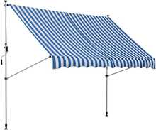 Markiis Outsunny, 300 x 150 cm, sinine/valge, alumiinium