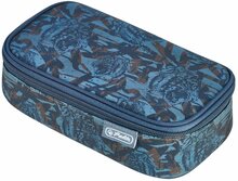 Pliiatsikott Herlitz Camo Tiger, 22.5 cm x 12 cm, sinine