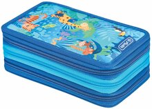 Pinal Herlitz TriCase Jungle Safari, 19 cm x 11.5 cm, sinine/mitmevärviline/helesinine