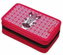 Pinal Herlitz Cute Animals Zebra, kolmeosaline, punane