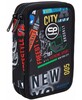 Kahe sektsiooniga pinal tarvikutega CoolPack Jumper 2 Big City F066673, must/mitmevärviline