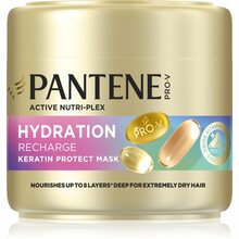 Juuksemask Pantene Hydration Recharge Keratin Protect Mask, 300 ml