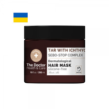 Juuksemask Elfa Pharm THE DOCTOR, kasetõrv ja ihtüool + Sebo-stop kompleks, 295 ml