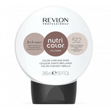 Värviv juuksemask Revlon Professional Nutri Color Filters Mask, 512 Pearly Ash Brown, 240 ml