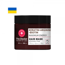 Juuksemask The Doctor Maximum Energy, keratiin + arginiin + biotiin, 295 ml